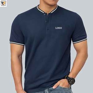 Golf Polo T Shirts Embroidered Logo Plain Short Sleeve Casual high quality streetwear <b>blank</b> T shirt 250 gsm heavy <b>weight</b> - Product Image 3