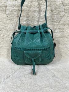 กระเป๋าสะพายไหล่หนังโมร็อกโกสีน้ำตาลขนาดใหญ่ใส่ได้ทั้งชายและหญิงมีซิปล็อคทรงกระเป๋าและกระดุมกระเป๋าถือ - Product Image 2