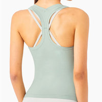 Nueva Camiseta Deportiva Transpirable para Mujer, Talla Grande, con Logotipo Personalizado, Color Sólido, Informal, para Gimnasio, Verano