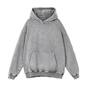 Gran oferta de sudaderas con capucha de lavado ácido de estilo único para hombre, mezcla de algodón transpirable, venta al por mayor personalizada para la temporada de invierno, servicio OEM de 500 gramos - Product Image 4