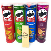 Prix d'usine en gros pour les chips de pommes de terre gonflées originales 1 kg Texture dure Faible teneur en matières grasses Emballage en boîte Collations alimentaires
