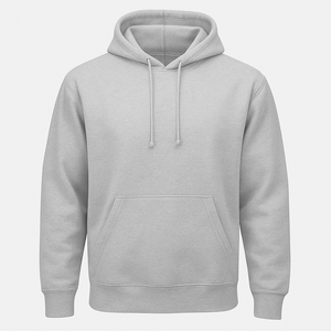 Sweat à capuche unisexe de haute qualité, 100% coton, coupe courte, style streetwear délavé, 280GSM, tissu molletonné lourd pour hommes - Product Image 2