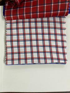 Tissu en coton royal à carreaux en gros d'usine, tissé teint en fil pour chemises de garçons et de filles |   Qualité d'exportation indienne - Product Image 5