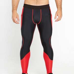 Mallas de entrenamiento de alta elasticidad para hombre, pantalones de compresión de secado rápido para correr - Product Image 1