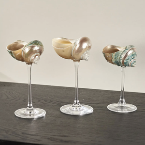 Verre à vin coquillage de haute qualité pour restaurants stations balnéaires et table d'événement de mariage utiliser un emballage cadeau disponible - Product Image 4