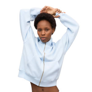 Survêtement zippé d'hiver personnalisé pour femme, décontracté, respirant, écologique, séchage rapide, 100 % coton polaire, unisexe - Product Image 4