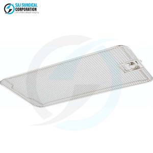 Solo Tapa para Cesta de Esterilización Médica Manual de Acero Inoxidable con Base Plana para una Esterilización y Almacenamiento Seguros de Instrumentos - Product Image 1