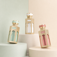 Botol Parfum Kaca Mewah Unik Desain Baru Berkualitas Elegan Bentuk Heksagonal 100ml Kosong dengan Tutup Crimp dari Produsen Anding, Dapat Dipesan Sesuai Kebutuhan