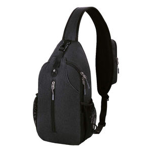 Haute qualité hommes en cuir véritable sac à bandoulière à la mode bandoulière messager sac à bandoulière grande capacité de voyage Polyester été - Product Image 1