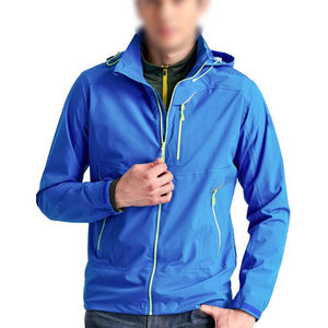 New Arrival High Quality Customized Logo Printing Sporty Front Solid Color Hooded Coated Winter Softshell <b>Jacket</b> for <b>Men</b> - Product Image 2