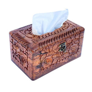Handmade Wooden Tissue Box Cover with Jali Design Home & Restaurant <b>Napkin</b> <b>Dispenser</b> Decorative <b>Napkin</b> Holder Good Price - Product Image 5