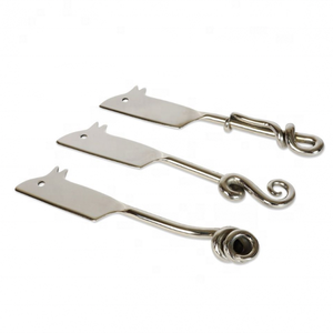 ชีสสไปเดอร์สีเงินสว่างมือจับแฮนด์เมดผูกปมคู่กับการออกแบบนูนปลายชุดสไปเดอร์ชีสสไตล์ตะวันตก - Product Image 1