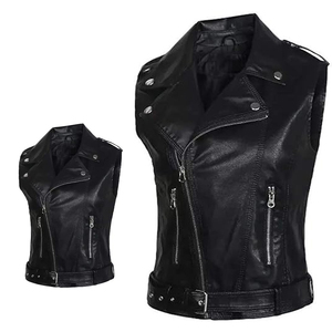 Trending Spandex/Nylon Vest Cut Style Biker Waistcoat Standing Collar Waterproof Winter Outerwear Mono Riders - Product Image 5