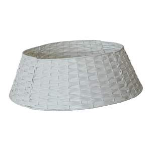 Collar de árbol de metal para árbol de Navidad diseño de granja rústica cubierta de base duradera elegante decoración de vacaciones - Product Image 5