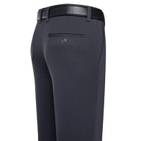 Pantalon d'été pour homme Pantalon décontracté d'affaires mince classique Couleur unie Élastique Confortable Loose Straight Marque Vêtements pour homme