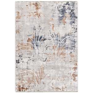 Netline Home Hearth Linework Mid Blue Modern Washable <b>Rug</b> - Product Image 2