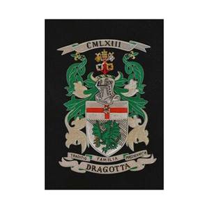 Badges de cadre personnalisés brodés à la main en dentelle de broderie de crête de famille (bouton sur) - Product Image 6