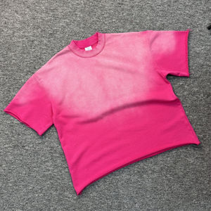 เสื้อยืดผู้ชายไซส์ใหญ่พิเศษแบบ350gsm วินเทจสำหรับซักแบบปล่อยไหล่ทรงหลวมเสื้อผ้าแนวสตรีทแวร์ฤดูร้อน - Product Image 1