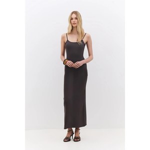 Elegante Vestido Maxi Casual en Tela Suave No Tejida con Cintura Natural - Product Image 1