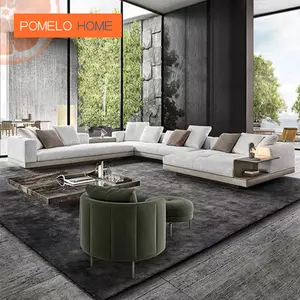 Pomelohome Set mobili soggiorno divani moderni casa di vendita Cafe 4 posti Pet Italian Luxury Living Room Sitting Sofa