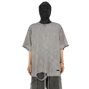 Camiseta extragrande con serigrafía de estilo único, ligera y respetuosa con el medio ambiente, precio al por mayor, Camiseta extragrande desgastada de nuevo diseño - Product Image 1