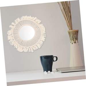 Espejo hecho a mano de cuerda trenzada de último diseño para fines decorativos interiores disponible en forma y tamaño personalizados - Product Image 6