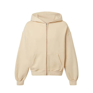 Sudadera con Capucha Unisex Fazn Industry con Cierre y Bolsillo en la Manga |   Felpa de Algodón Grueso |   Sudaderas Casuales con Estampado y Hombros Caídos - Product Image 1