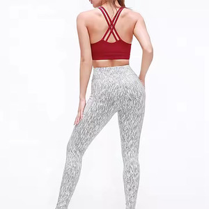 OEM Custom Gym Fitness Yoga Sets Two Piece <b>Sports</b> Yoga Suit High Waist Leggings Breathable <b>Sports</b> <b>Bra</b> Wear - Product Image 3