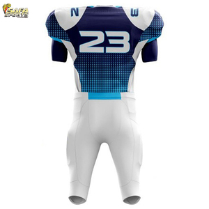 Venta al por mayor personalizado sublimación fútbol americano Jersey de gran tamaño jóvenes de entrenamiento universitario pantalones cortos de fútbol americano - Product Image 6