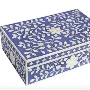 Caja de incrustaciones de hueso estándar, caja de almacenamiento de incrustaciones de hueso de tamaño personalizado, caja decorativa para joyería - Product Image 1