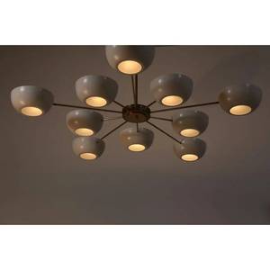 Lustre Sputnik italien moderne à 10 bras, grand accessoire de décoration intérieure - Product Image 2