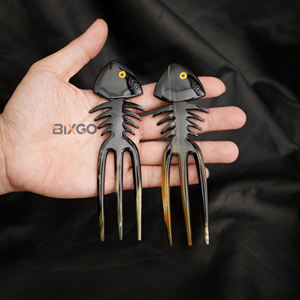 Premium Vietnam, venta al por mayor, Natural cuerno de búfalo, horquilla de estilo Fishbone, accesorios para el cabello de moda para mujer - Product Image 3