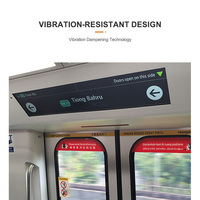 Écran LCD pour bus, affichage pour métro et train, publicité embarquée, écran LCD allongé, moniteur LCD d'information pour passagers du rail et du métro
