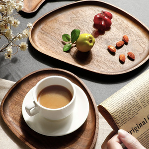 WOODEN TRAY DECOR for <b>Coffee</b> <b>Table</b> Original Oval Board Set <b>Small</b> Eco Friendly Classic Wood Trays Natural Summer Decorative Gift - Product Image 5