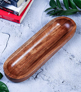 แผ่นจานไม้แคปซูลพร้อมดีไซน์แบบฝังสำหรับเสิร์ฟเครื่องดื่มชีสและอาหารบนบาร์ห้องนั่งเล่น - Product Image 5