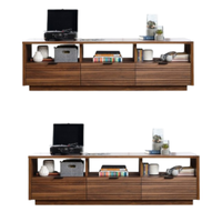 Meja TV Kayu Solid Modern yang Dapat Diubah untuk Ruang Tamu, Kamar Tidur, Hotel, Langsung dari Pabrik Indonesia, Harga Terbaik