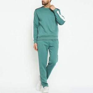 Nouvel ensemble de survêtement d'hiver à imprimé uni, 2 pièces, jogging pour homme, sweat-shirt et pantalon de survêtement, respirant, coton écologique - Product Image 1