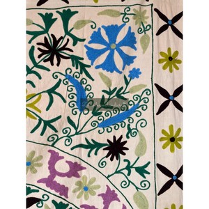 Courtepointes ouzbek Suzani durables toutes saisons décor à la maison couvre-lits cousu à la main coton brodé literie salon toute l'année - Product Image 2