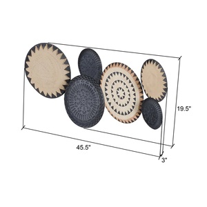 Arte de pared de metal de hierro colgante Art Deco moderno personalizado al por mayor para decoración de sala de estar y hogar en cumpleaños o aniversario - Product Image 2