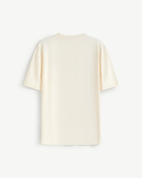 T-shirt imprimé en maille à manches courtes pour homme, en tissu épais, coupe ample, style formel, écoresponsable, par Routine Vietnam