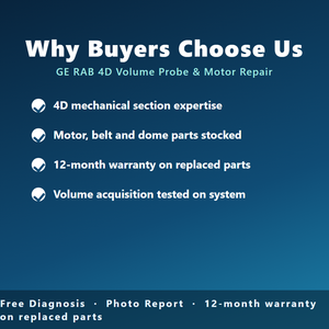 บริการซ่อมหัววัดวอลลุ่ม 4D สำหรับ GE RAB4-8-D RIC5-9-D มอเตอร์โดม น้ำมันเติม - Product Image 5