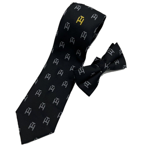 Noir Soie Feuille Motif Usine En Gros Maçonnique Regalia Cravates Spécial Personnalisé Designer Homme Cravate Maçonnique - Product Image 1