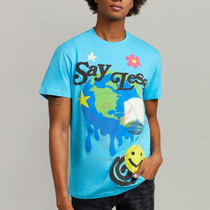 T-shirts pour hommes à prix abordable avec impression en relief – Tissu polaire polyester/coton respirant et écologique, marque privée - Product Image 4