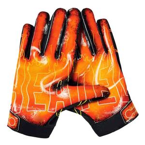 Gants de football américain antidérapants de style dernier cri avec une forte adhérence collante sur la paume et un ajustement confortable en spandex pour les joueurs - Product Image 2