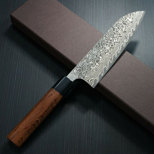 Cuchillo de chef de acero al carbono forjado a mano, hoja duradera y afilada, mango de madera, apto para lavavajillas para uso doméstico y en restaurantes - Product Image 5
