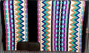 Couverture de selle en laine faite à la main personnalisée Tapis d'équitation Western Couverture équestre durable de qualité supérieure Produit chaud Inde - Product Image 3