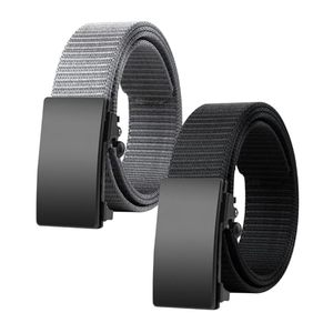 Dyaucwpo 2 Pieces 3.5cm Casual <strong>Belt</strong> Men's <strong>Work</strong> <strong>Belt</strong> Holes Hiking <strong>Work</strong> <strong>Belt</strong> Infinitely Adjustable Fabric <strong>Belt</strong> Needle Detection - Product Image 1
