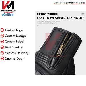 ถุงมือเต็มนิ้ว ถุงมือขี่มอเตอร์ไซค์ คุณภาพพรีเมียม กันน้ำ ระบายอากาศ กันลื่น ถุงมือมอเตอร์ไซค์ ขายส่ง - Product Image 6