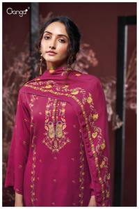 Laine Pashmina Imprimé Travail Manuel Salwar Kameez Catalogue Complet disponible au tarif de gros collection hiver - Product Image 2