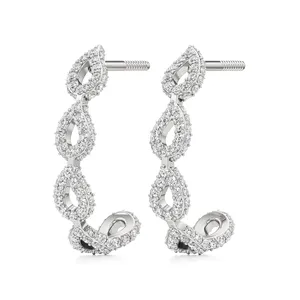 Pendientes de Aro con Diamantes Golden Radiance - Product Image 2